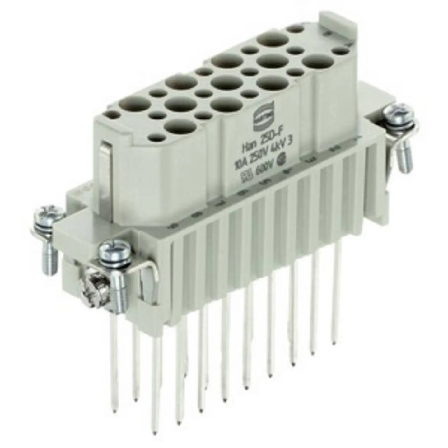 B-Ware Harting Buchseneinsatz Steckverbinder Winkel 09210252701 Pc Kieselgrau 1 Stück