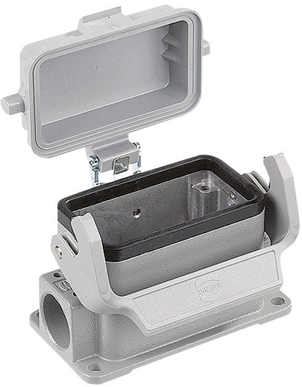 B-Ware Harting Han10 B Asg2 Lb K 16 09 30 010 1296 Sockelgehäuse 2 Kabelausgänge
