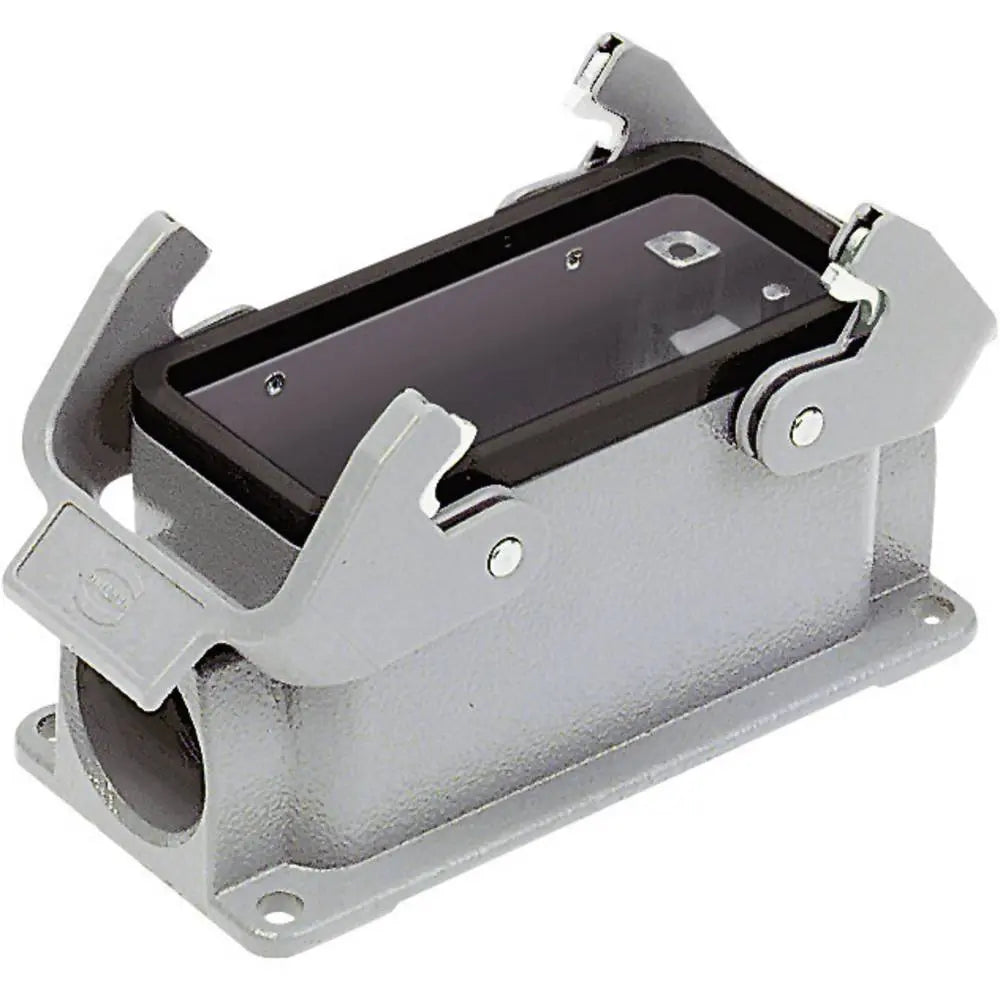 B-Ware Harting Sockelgehäuse Gehäuse Basis Baureihe Han 16 B Asg1 Qb Grau Aluminium Ip65