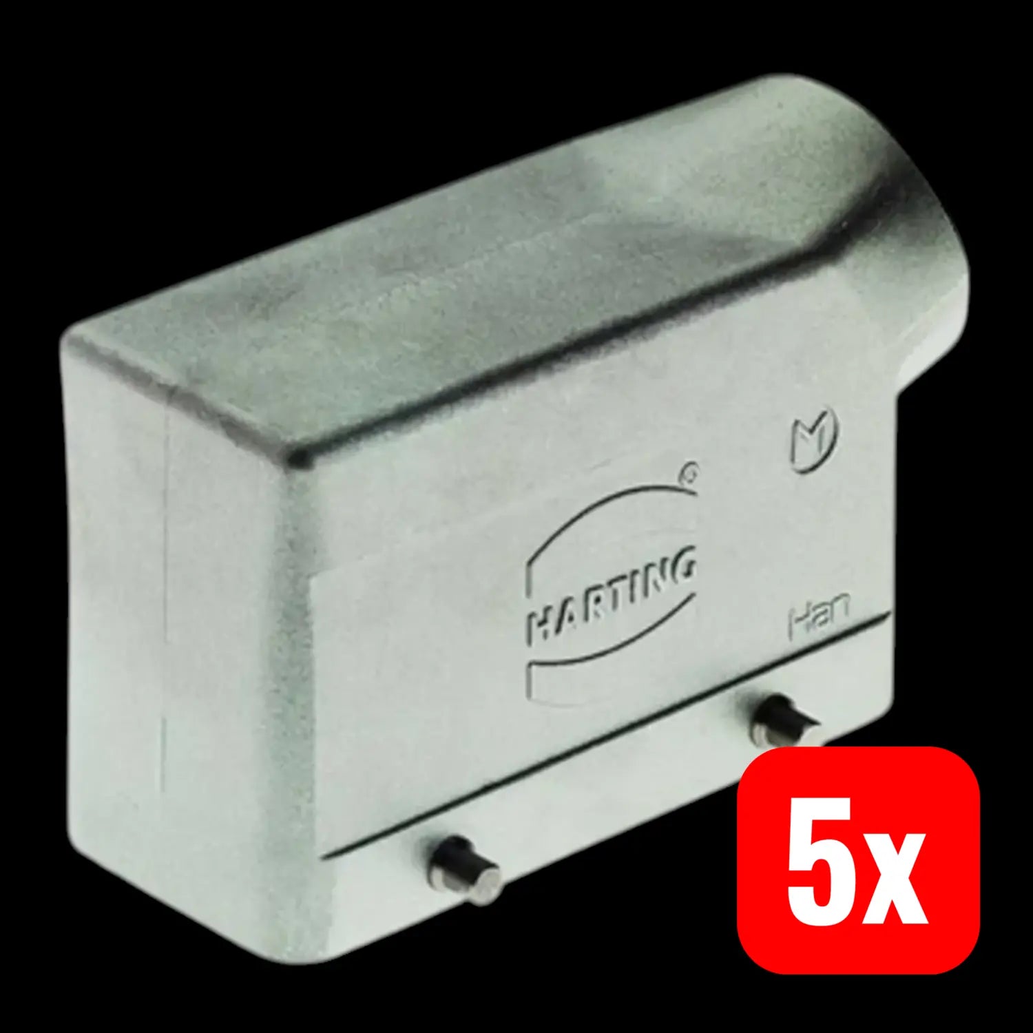 B-Ware Harting Tüllengehäuse Gehäuse Kabeleingang Han High Temp Aluminium 5 Stück