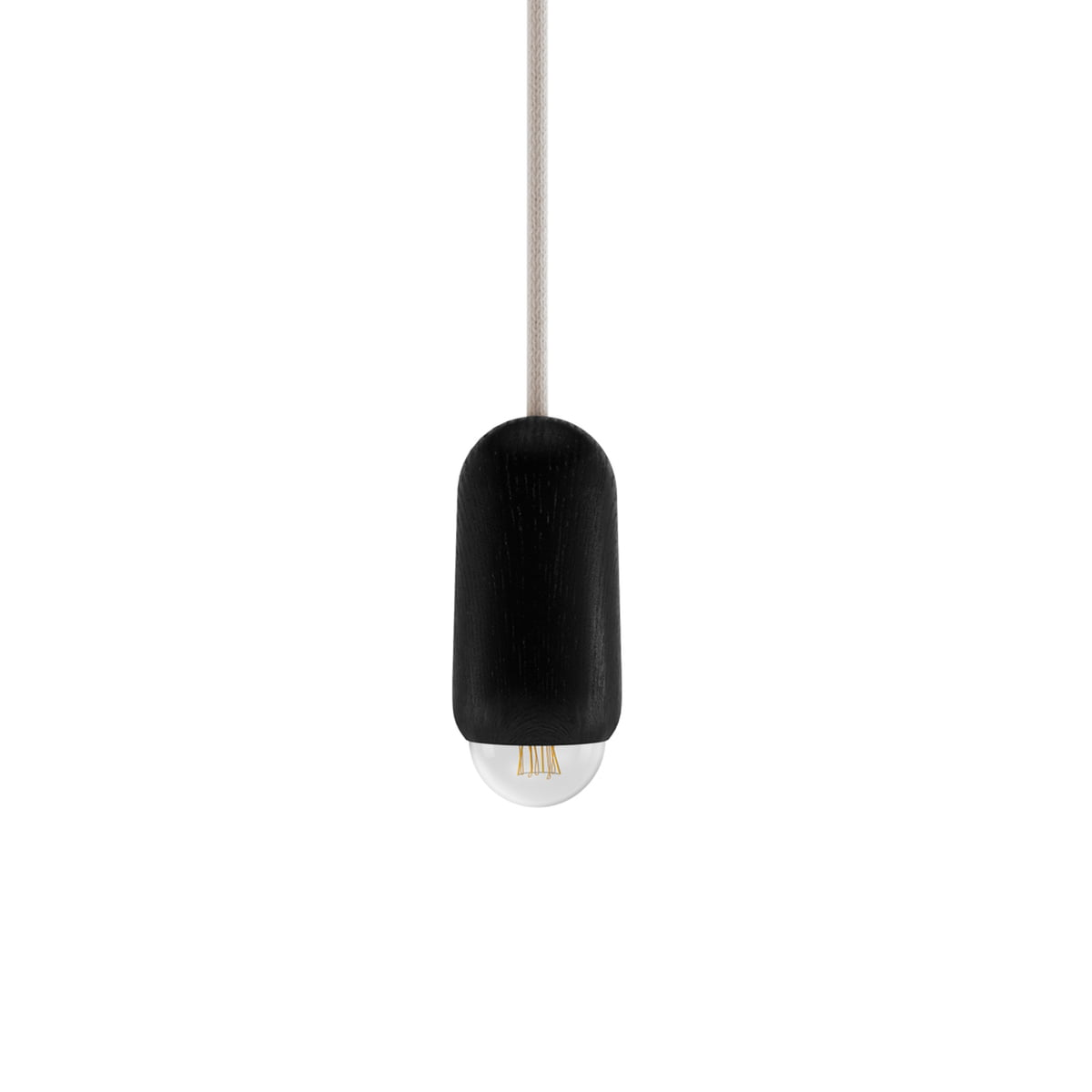 B-Ware Hartô Pendelleuchte Luce Hängeleuchte Eiche Schwarz Klein Designlampe Lampe Spot