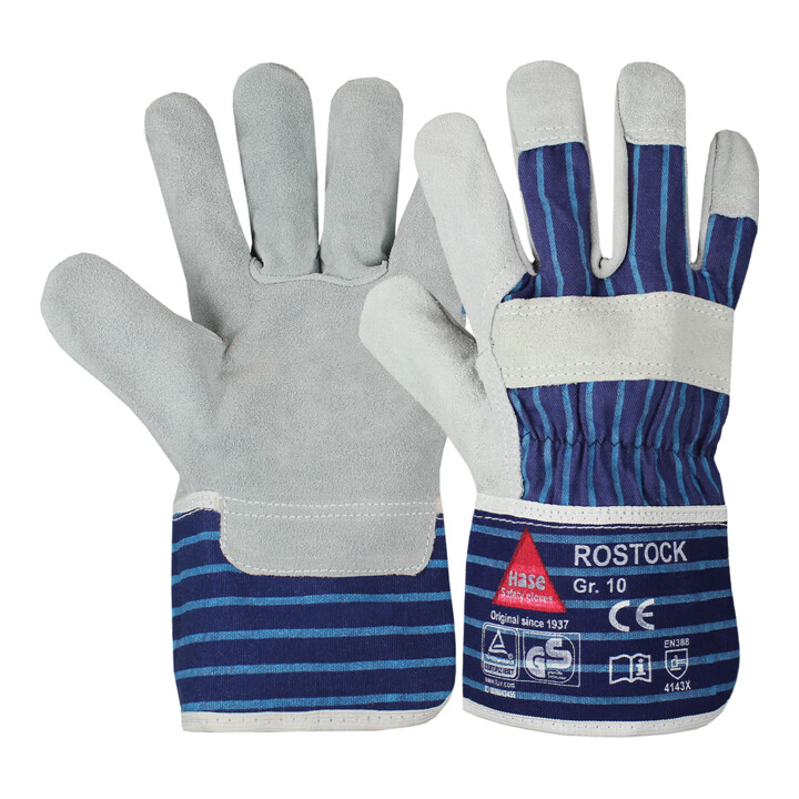 B-Ware Hase Rostock Arbeitshandschuh Aus Rindspaltleder Arbeits Handschuhe Handschuhe