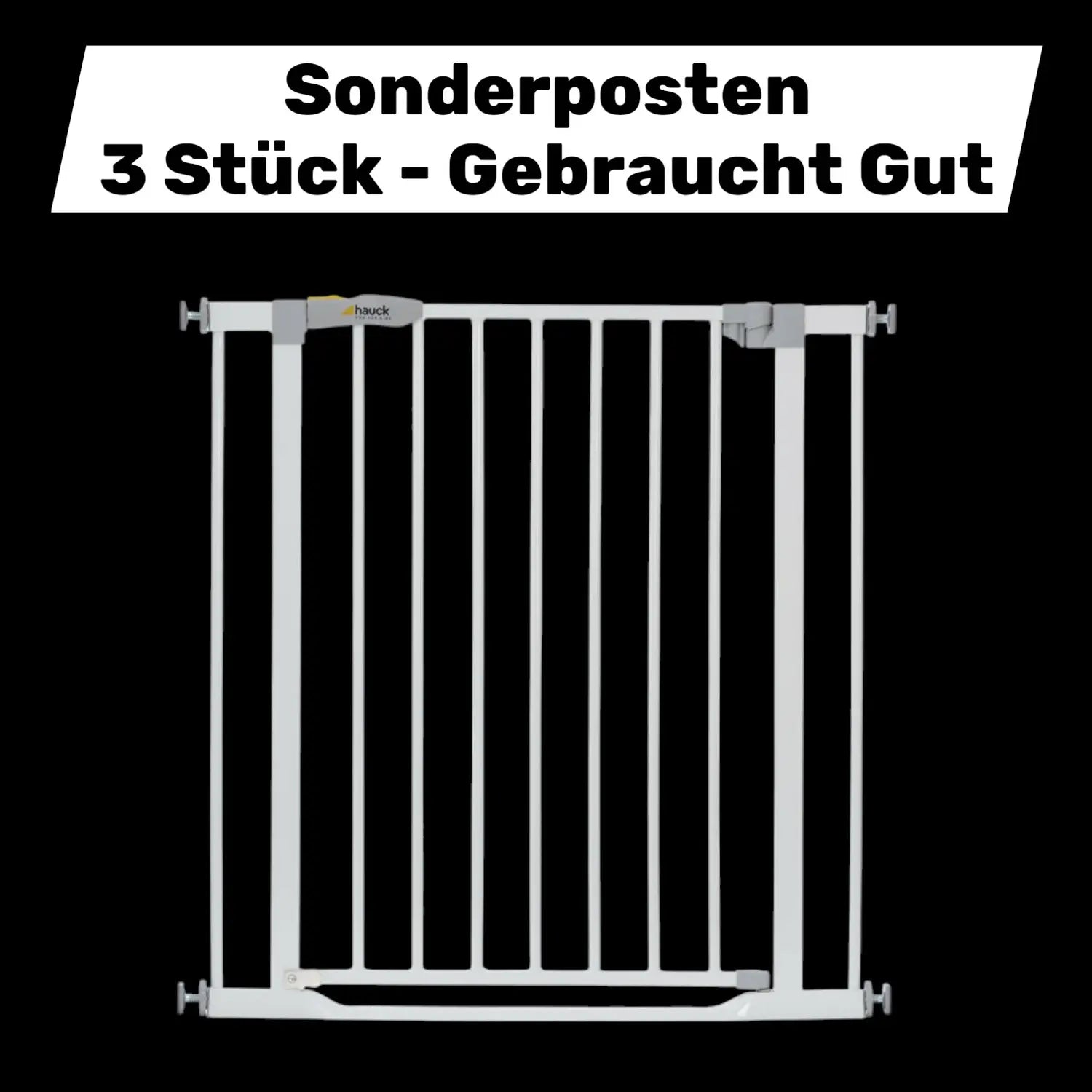 B-Ware Hauck Clear Step Türschutzgitter Treppenschutzgitter Sonderposten 3 Stück