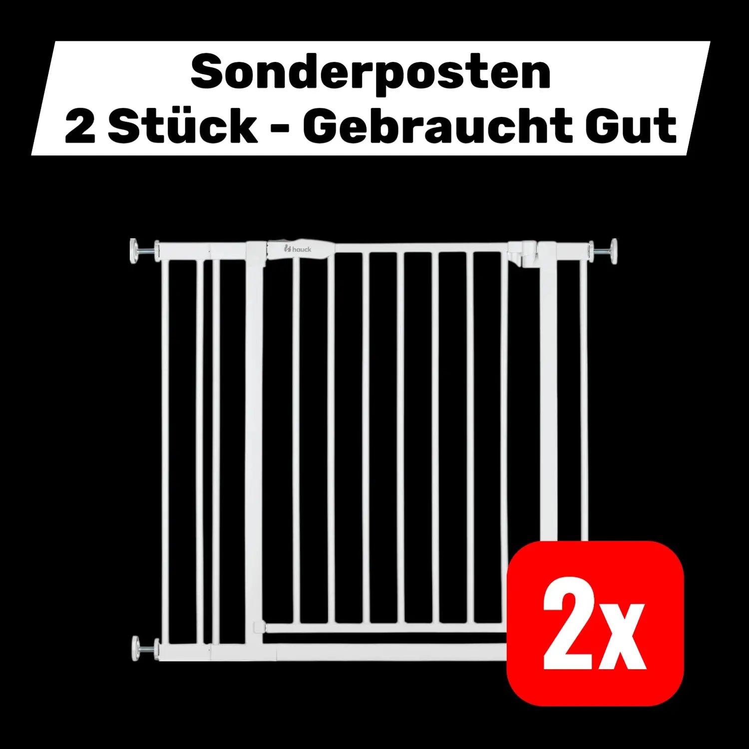 B-Ware Hauck Treppen Türschutzgitter Absperrgitter Kinderschutzgitter 89cm 2 Stück