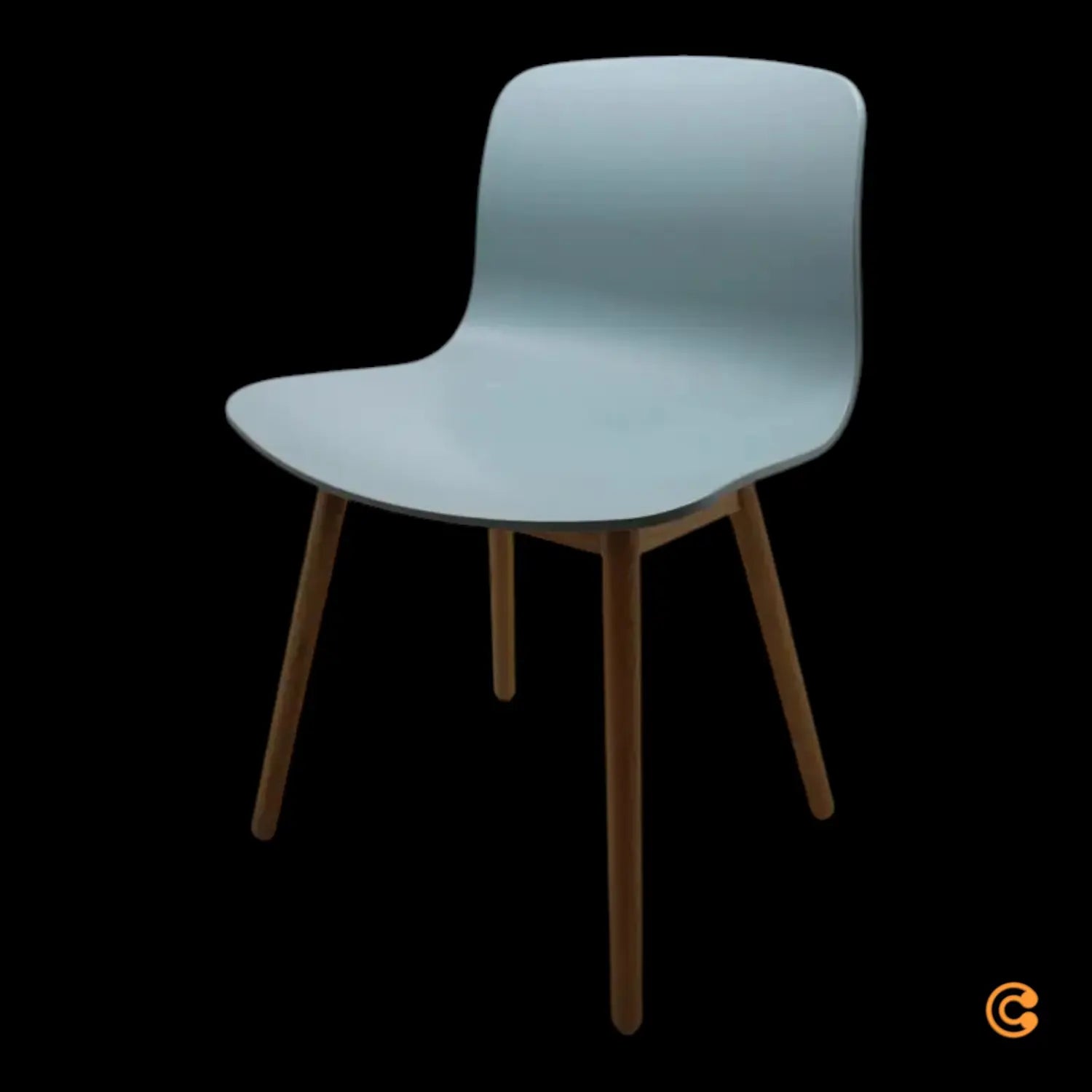 B-Ware Hay About A Chair Stuhl Aac 12 Eiche Lackiert Dusty Blue 2.0 Siehe Text/Foto