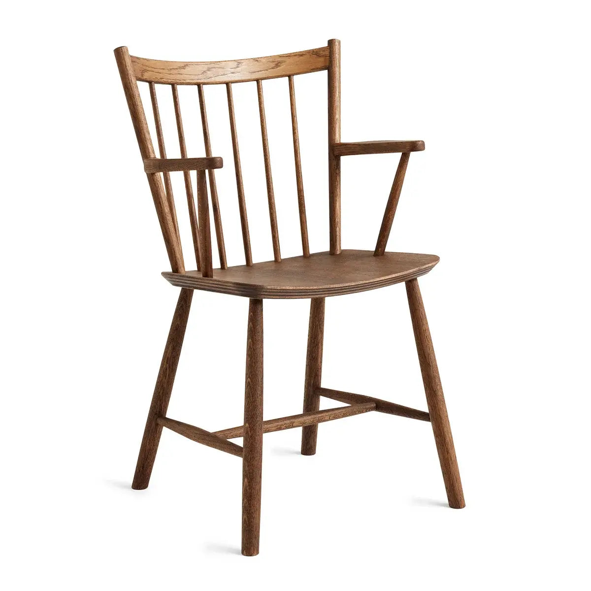 B-Ware Hay Armlehnstuhl Stuhl Windsor J42 Eiche Geölt Dunkel Sitzfläche Eichenfurnier