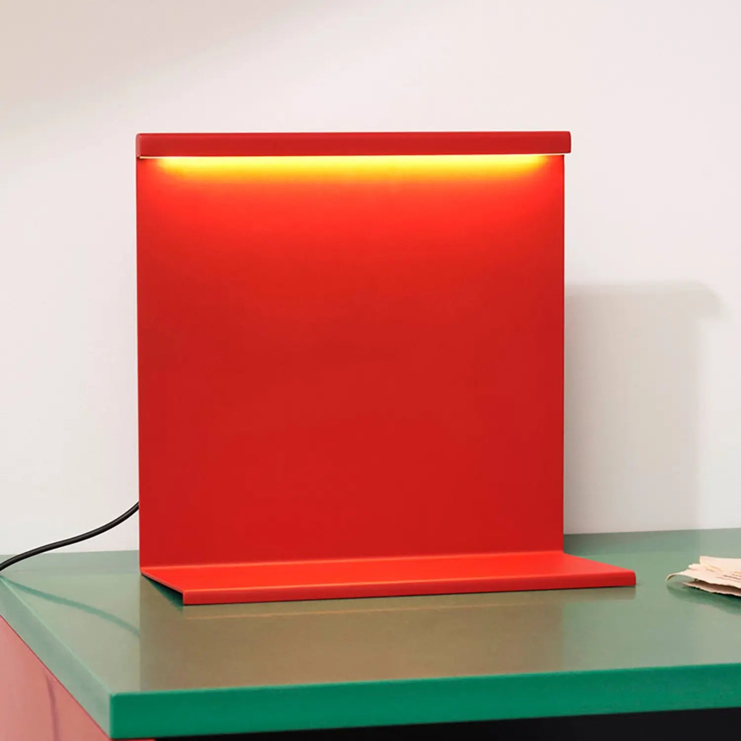 B-Ware Hay Tischleuchte Lampe Led Mit Dimmer Rot Kunststoff Stahl Tomatenrot