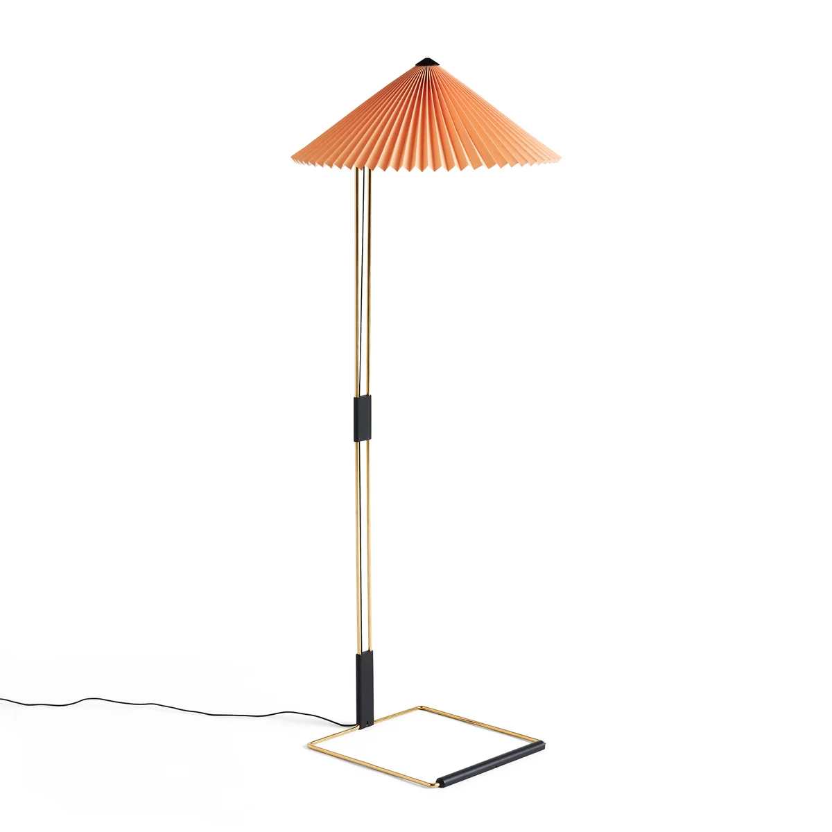 B-Ware Hay Matin Led Stehleuchte Wohnzimmerlampe Lampe Leuchte Pfirsich Messing