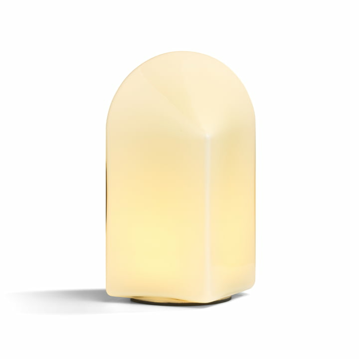 B-Ware Hay Tischleuchte Lampe Led Parade Shell White Glas Warmweiss Dimmer Kabel