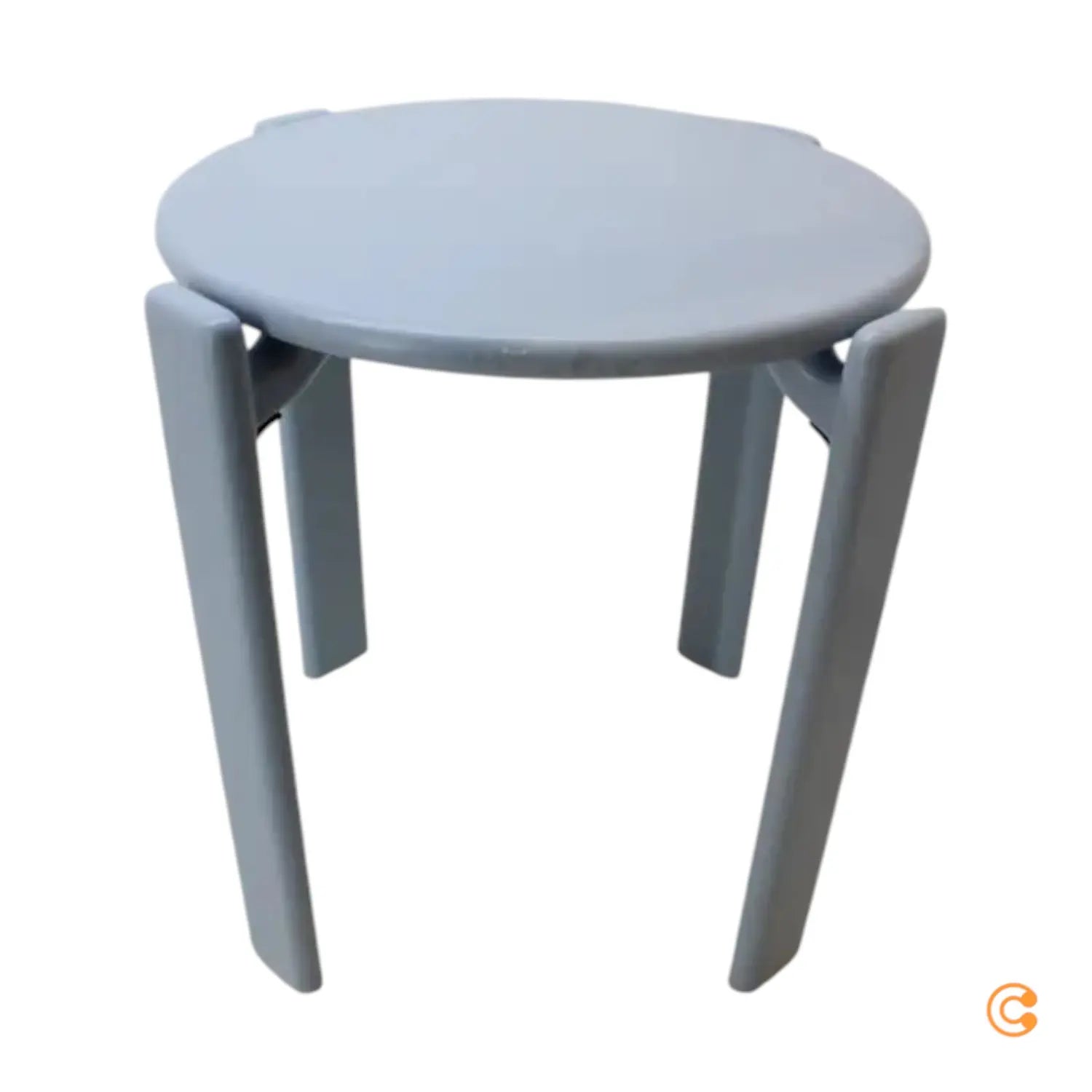 B-Ware Hay Hocker Sitzgelegenheit Rey Buche Schieferblau Lackierung Siehe Text/Foto