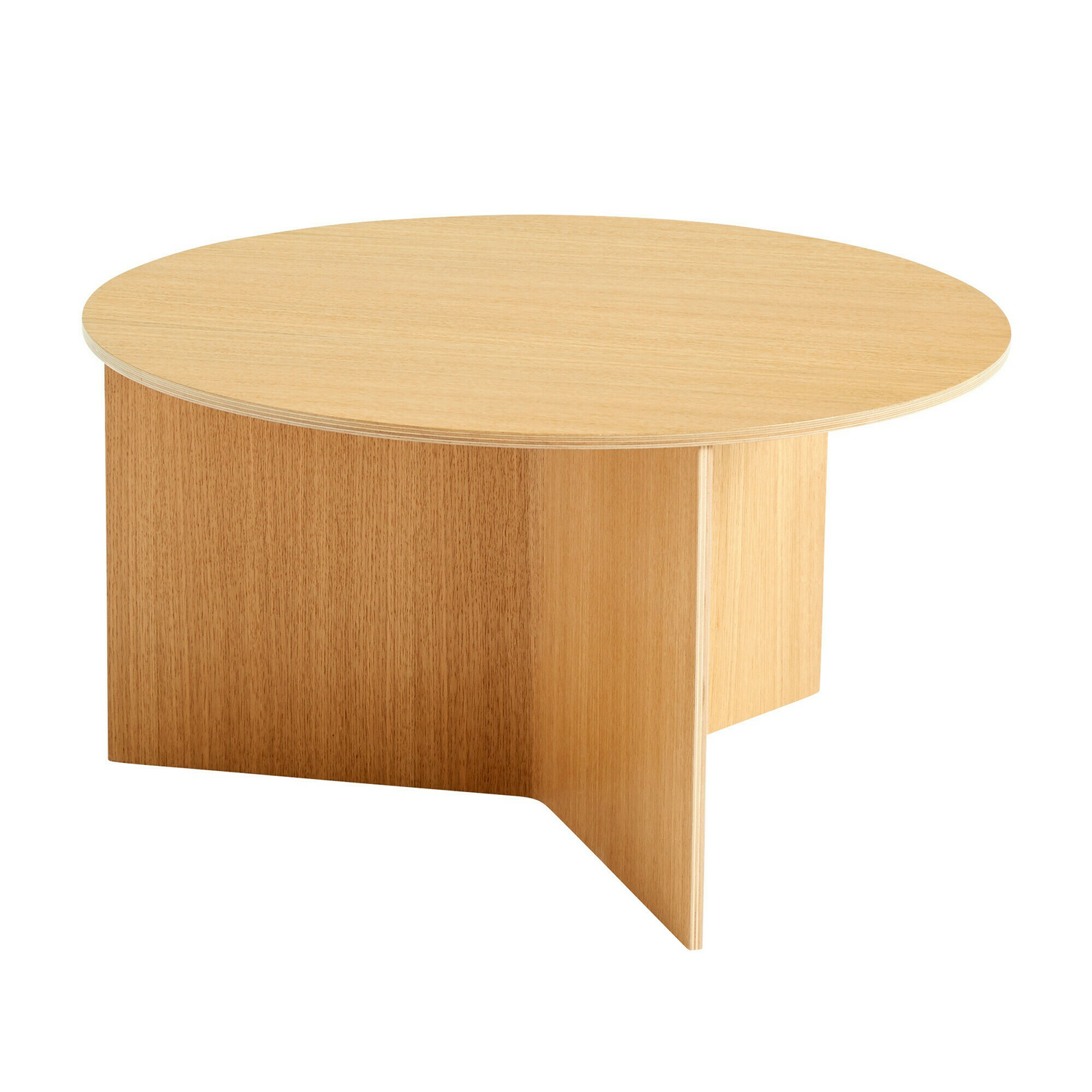 B-Ware Hay Slit Table Round Xl Tisch Couchtisch Sofatisch ø 65 X H 35,5 Cm Eiche Natur