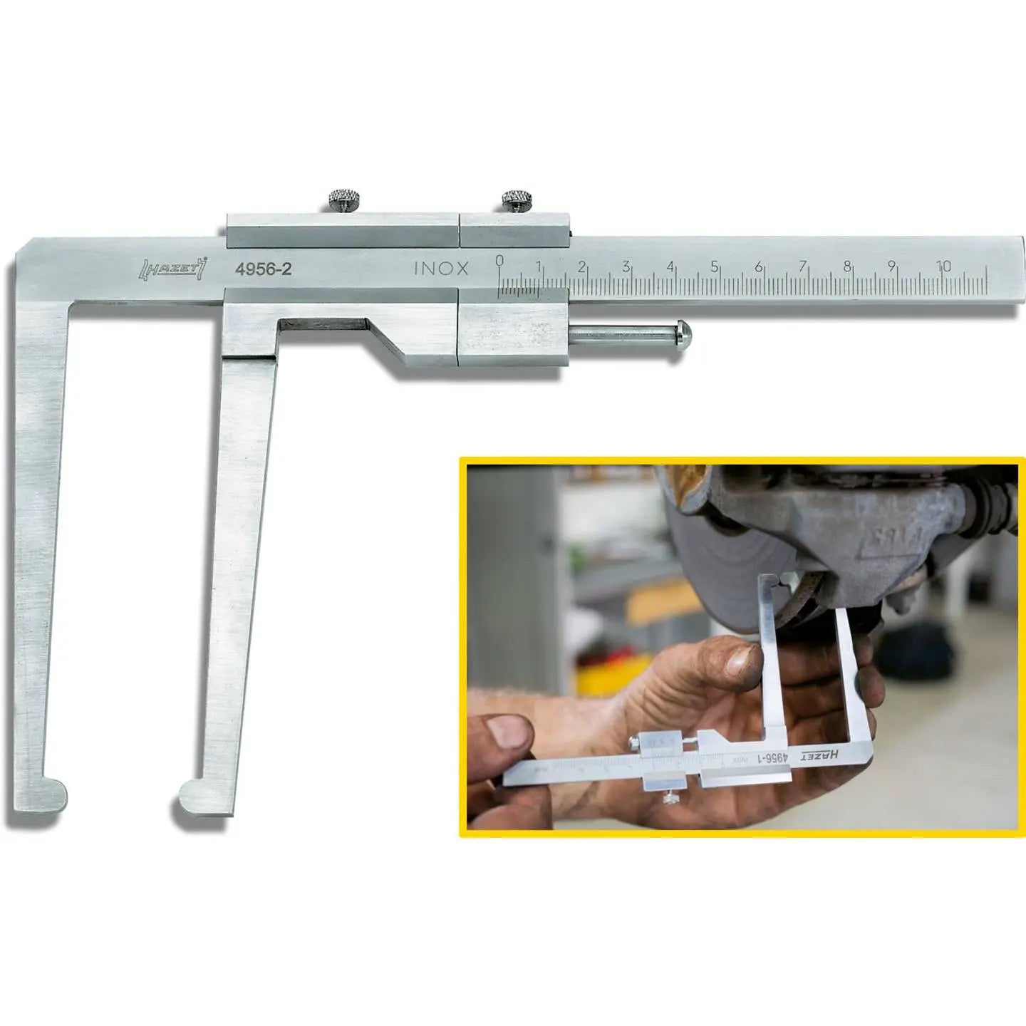 B-Ware Hazet Bremsscheiben Messschieber Messlehre Bremsscheibenmessgerät Werkstatt 60mm