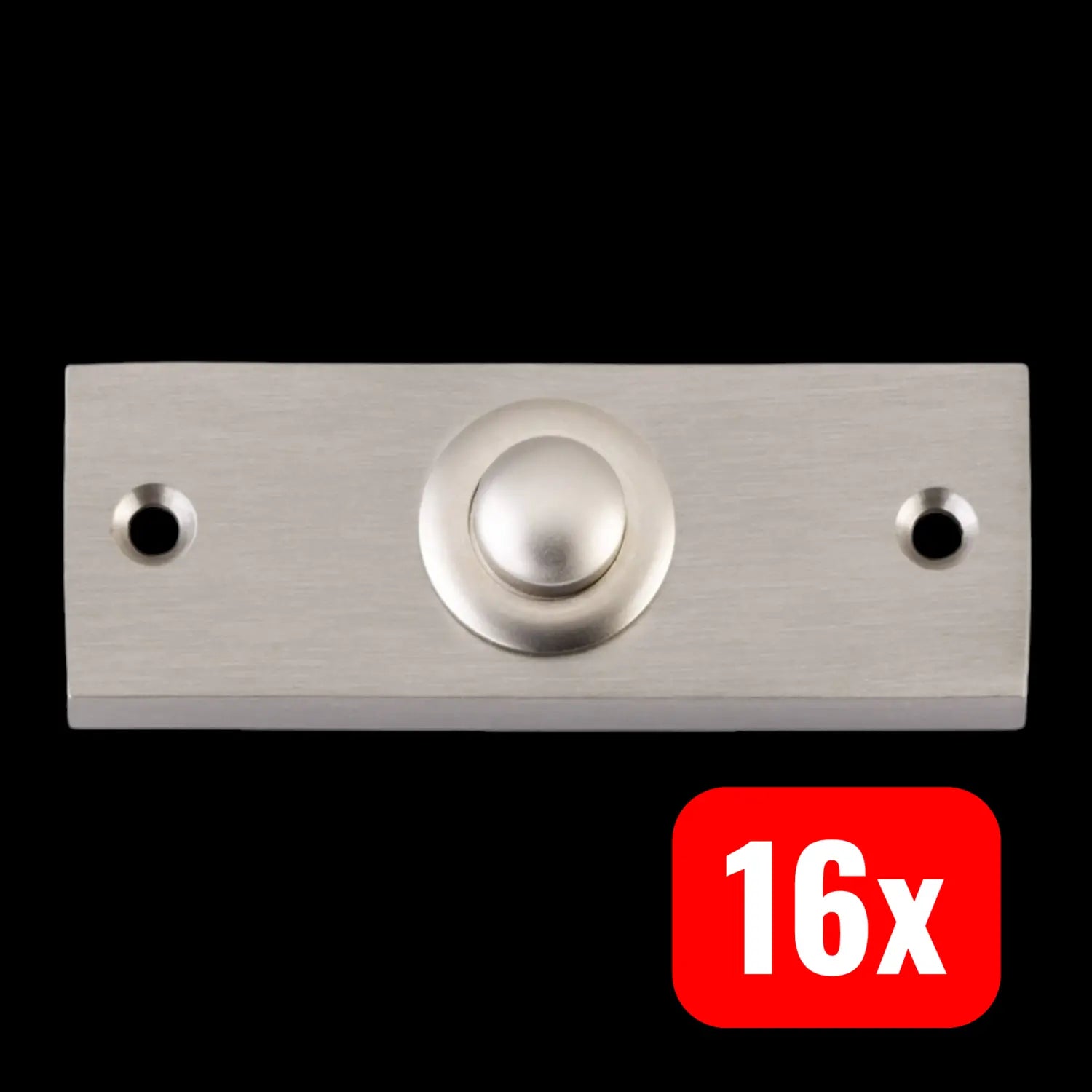 B-Ware Heidemann 70402 1fach Nickel 24 V/1 A Victorian I Klingeltaster Knopf 16 Stück