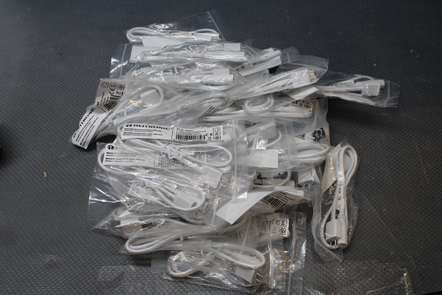 B-Ware Heitronic 500609 Micano Anschlußkabel Verbindungskabel Kabel 0.50 M 40 Stück