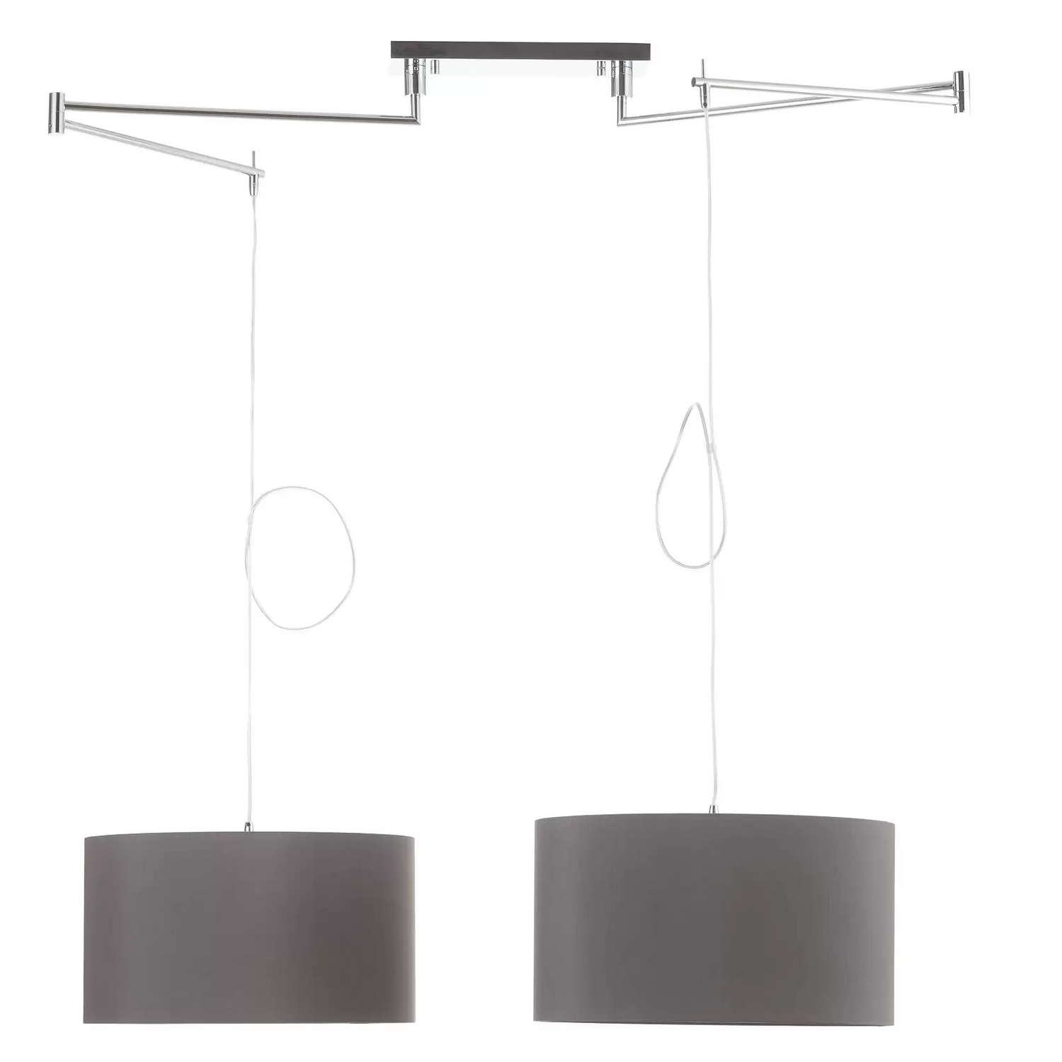 B-Ware Helestra Certo Hängelampe Hängeleuchte Deckenlampe Lampe Zylinder 2fl. Anthrazit