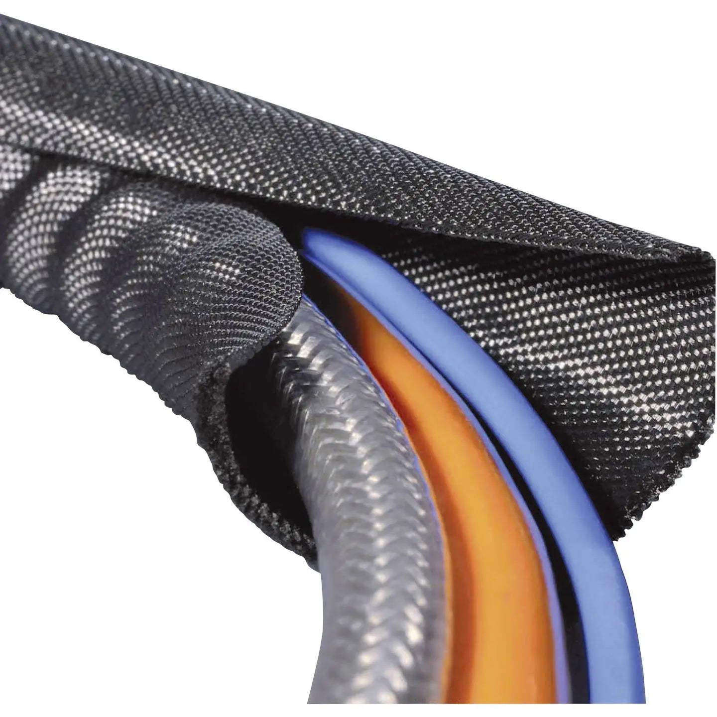 B-Ware Hellermann Tyton Geflechtschlauch Schutzschlauch Twist In Schwarz Polyester 5 M
