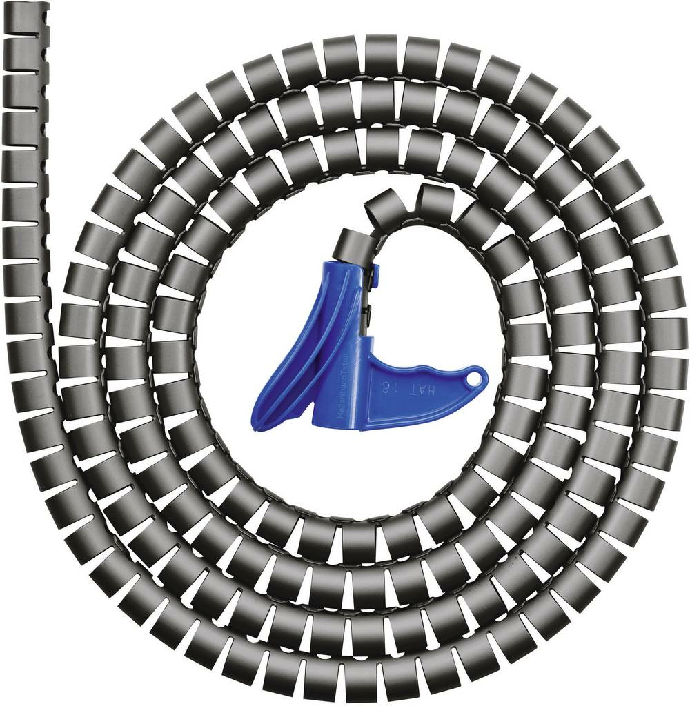 B-Ware Hellermann Tyton Kabelschlauch Spiralschlauch Kabel 21 Mm Max Schwarz 25 M