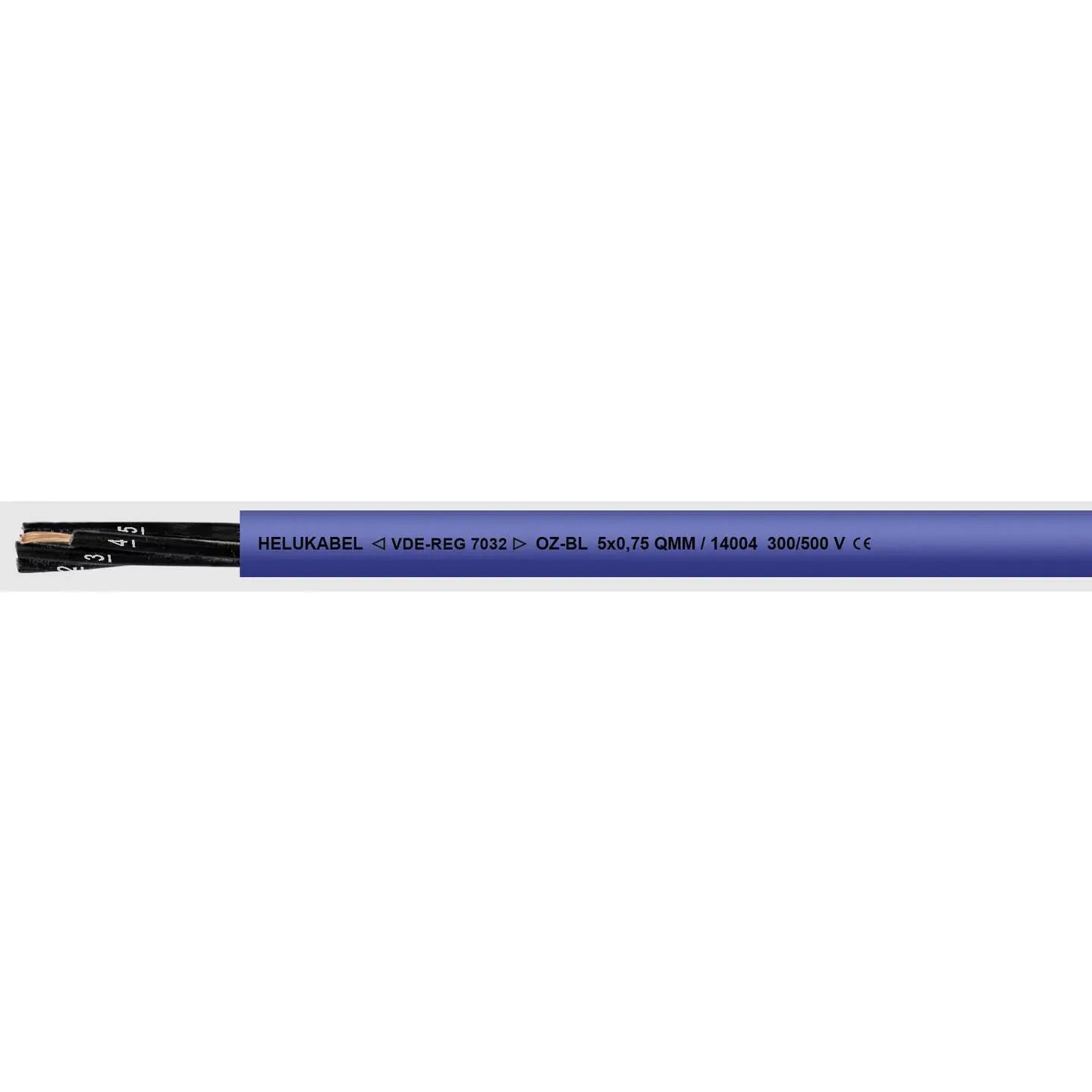 B-Ware Helu Steuerleitung Steuerkabel Kabel Ozbl Leitung Blau Pvc 2 X 1 Mm² 500 M