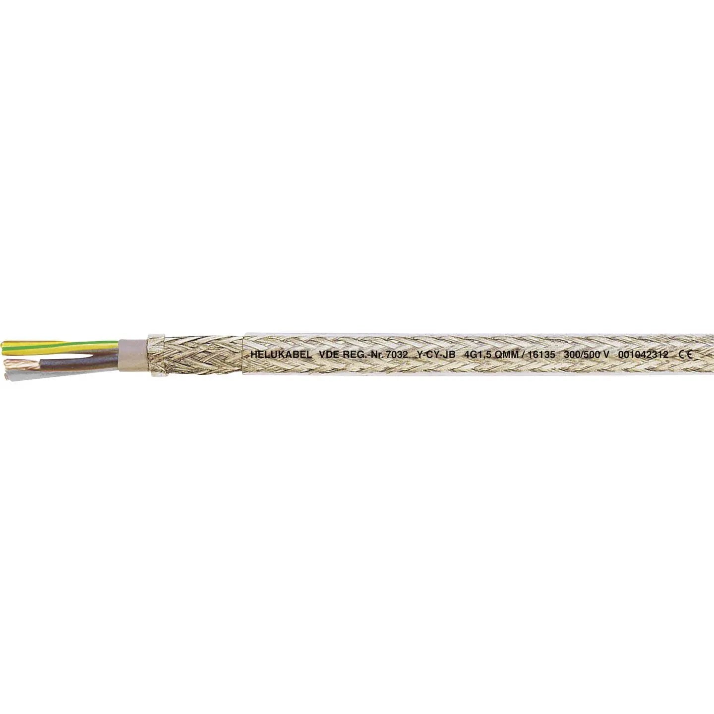 B-Ware Helu Steuerleitung Steuerkabel Kabel Ycyjb Transparent 5 G 2.5 Mm² Pvc 100 M
