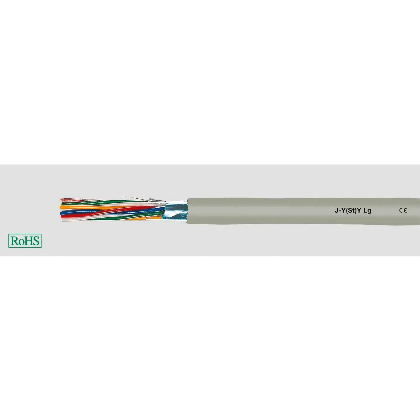 B-Ware Helukabel Fernmeldeleitung Telefonkabel Jysty Kabel Grau 100m Installationskabel