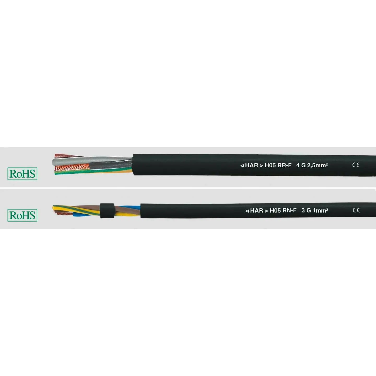 B-Ware Helukabel Gummischlauchleitung Kabel H05 Rr F Leitung 4 G 0.75 Mm² Schwarz 100 M