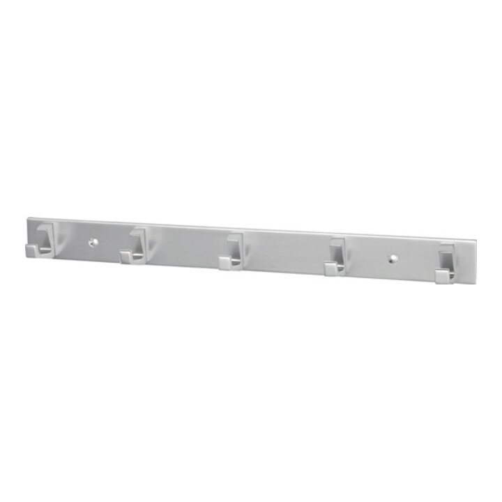 B-Ware Hermeta Handtuchhakenleiste Hakenleiste Handtuchhaken 5 Haken Silberfarben 360mm