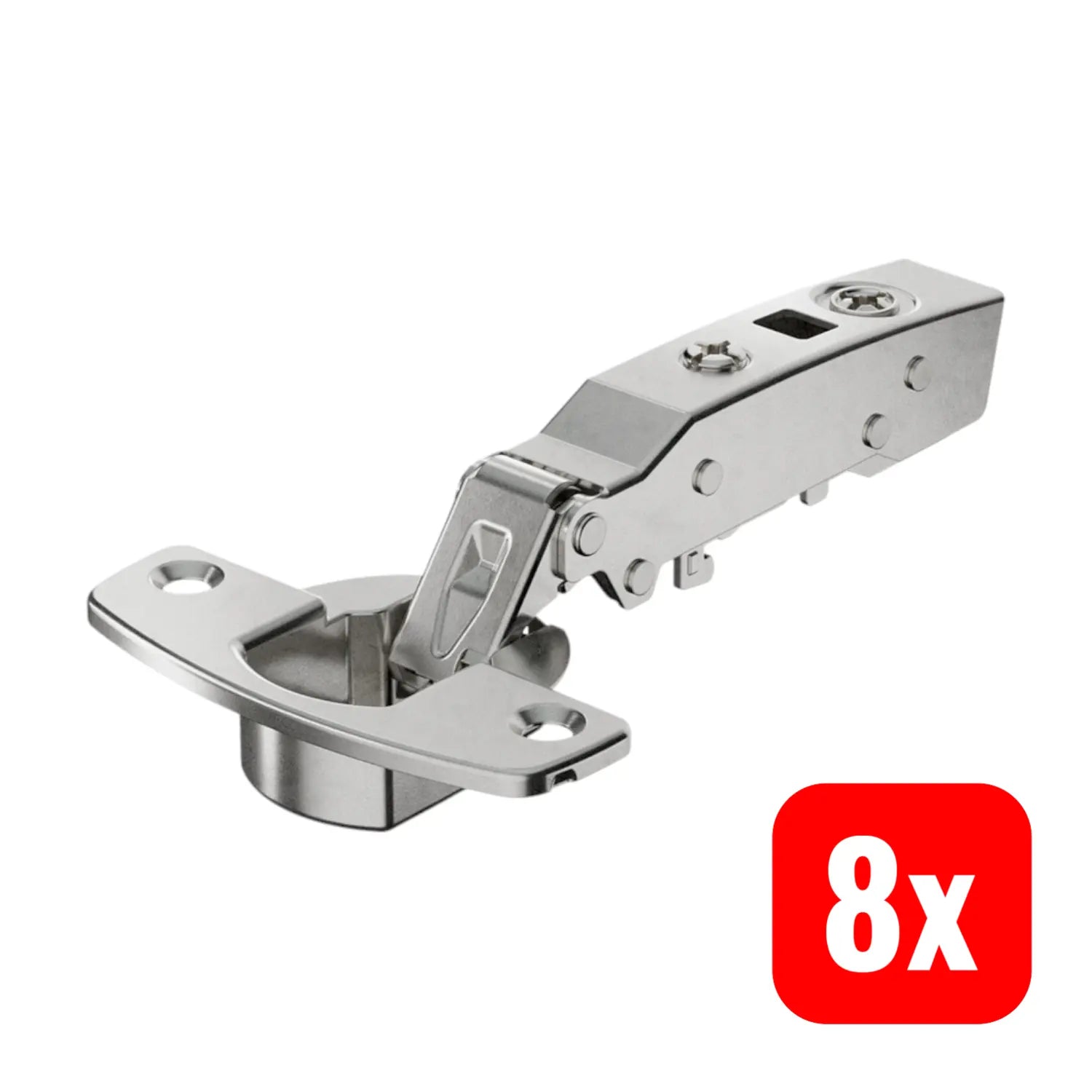 B-Ware Hettich Topfscharnier Beschlag Sensys 8645i 110° Th52 Basis 12,5 Mm 8 Stück