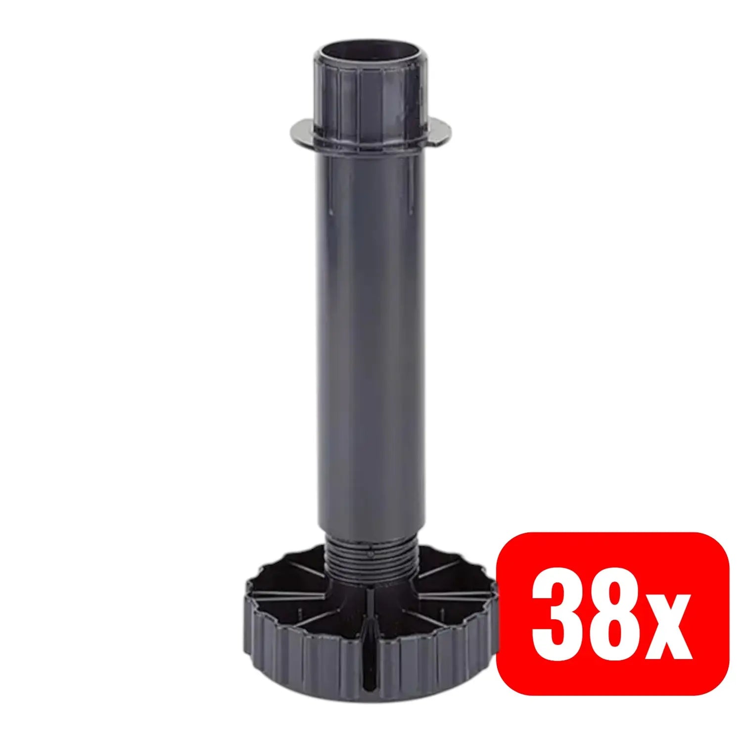 B-Ware Hettich Möbelfuß Sockelverstellfuß Korrekt 150mm 80mm Kunststoff 38 Stück