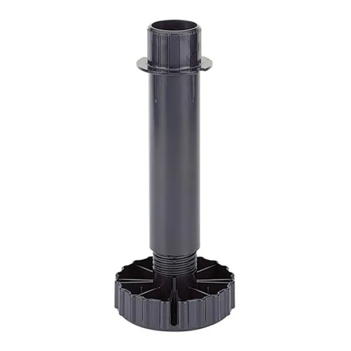 B-Ware Hettich Möbel Sockelverstellfuß Sockelfuß Korrekt 150mm 80mm Kunststoff Schwarz