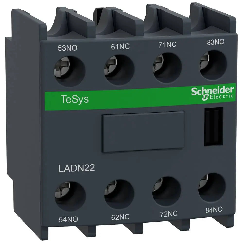 B-Ware Schneider Electric Hilfsschalterblock Schaltgerät Ladn22 Schraubklemme 2 Stück