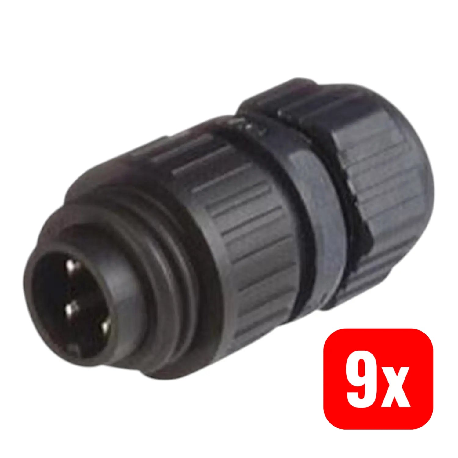 B-Ware Hirschmann 934 124 100 Rundstecker Rundsteckverbinder Gerade Ca + Pe 9 Stück