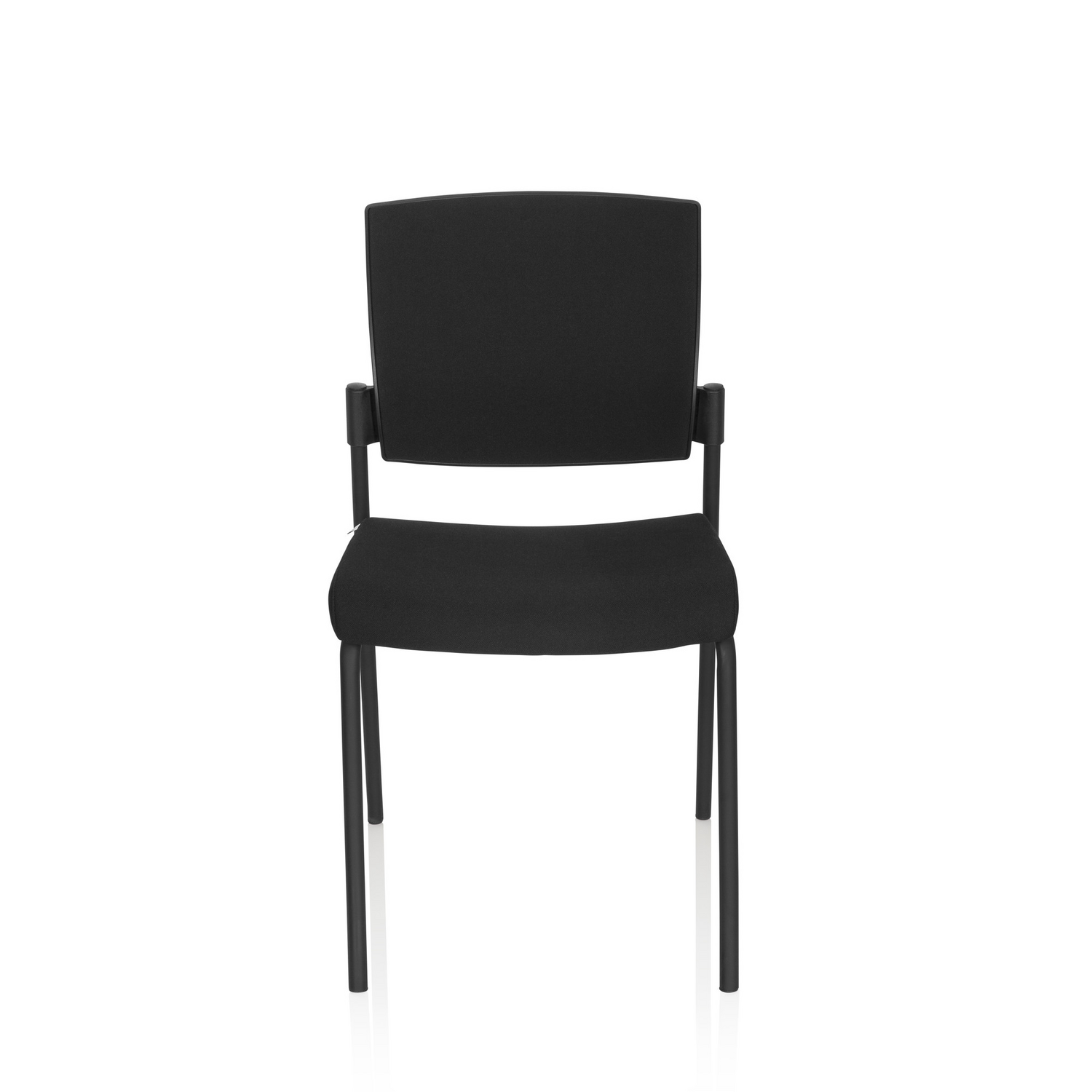 B-Ware Hjh Office Besucherstuhl Konferenzstuhl Stuhl Schwarz Stoff Stapelbar 180kg