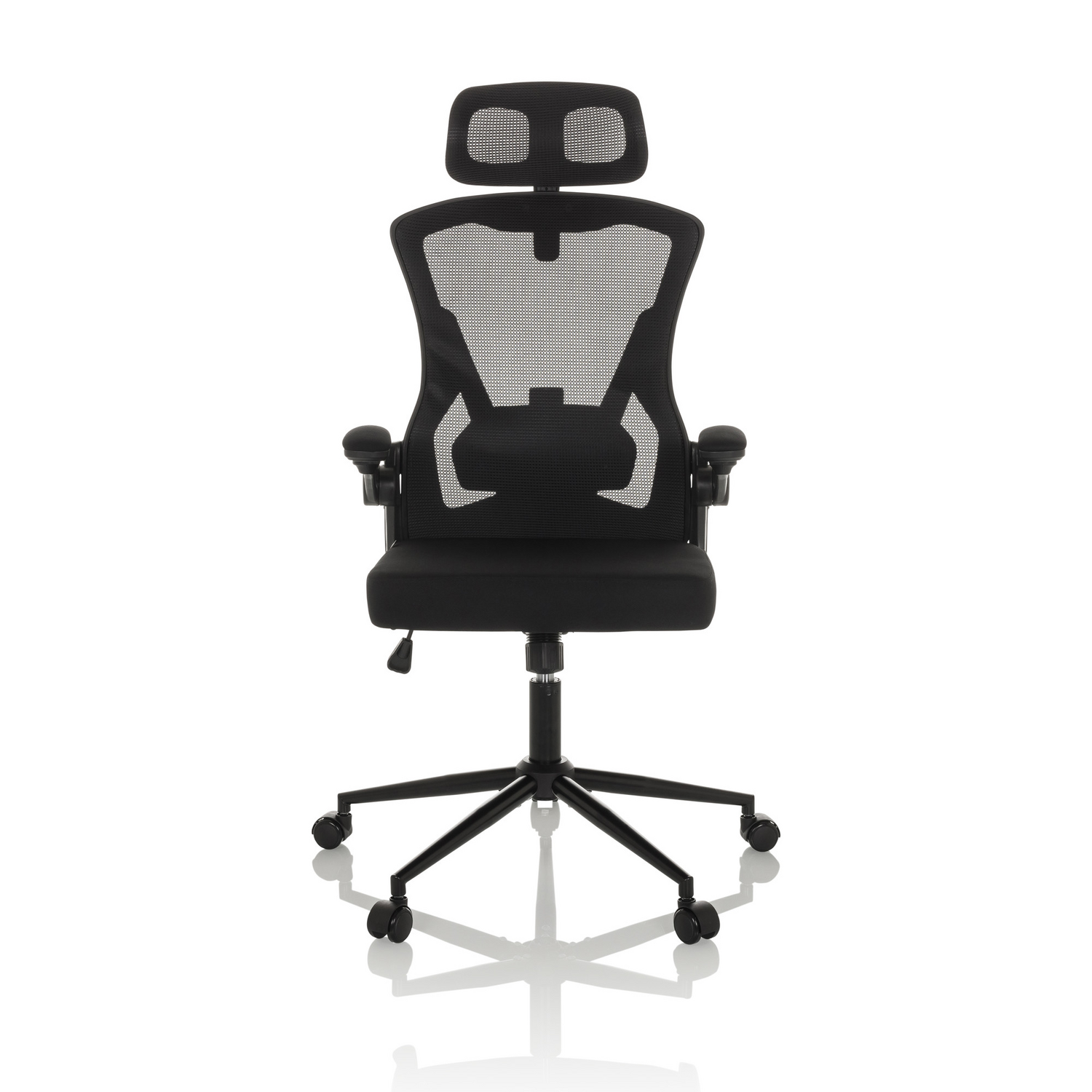 B-Ware Hjh Office Bürostuhl Chefsessel Drehstuhl Arigano Stuhl Netzstoff Stoff Schwarz
