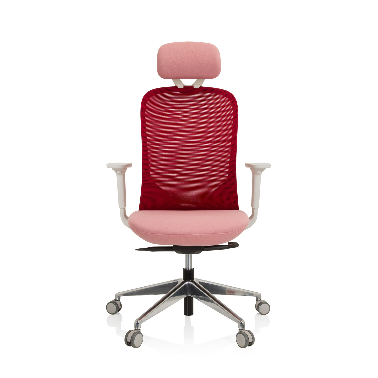 B-Ware Hjh Office Bürostuhl Drehstuhl Aveza Pro Netzstoff Stoff Rosa Höhenverstellbar