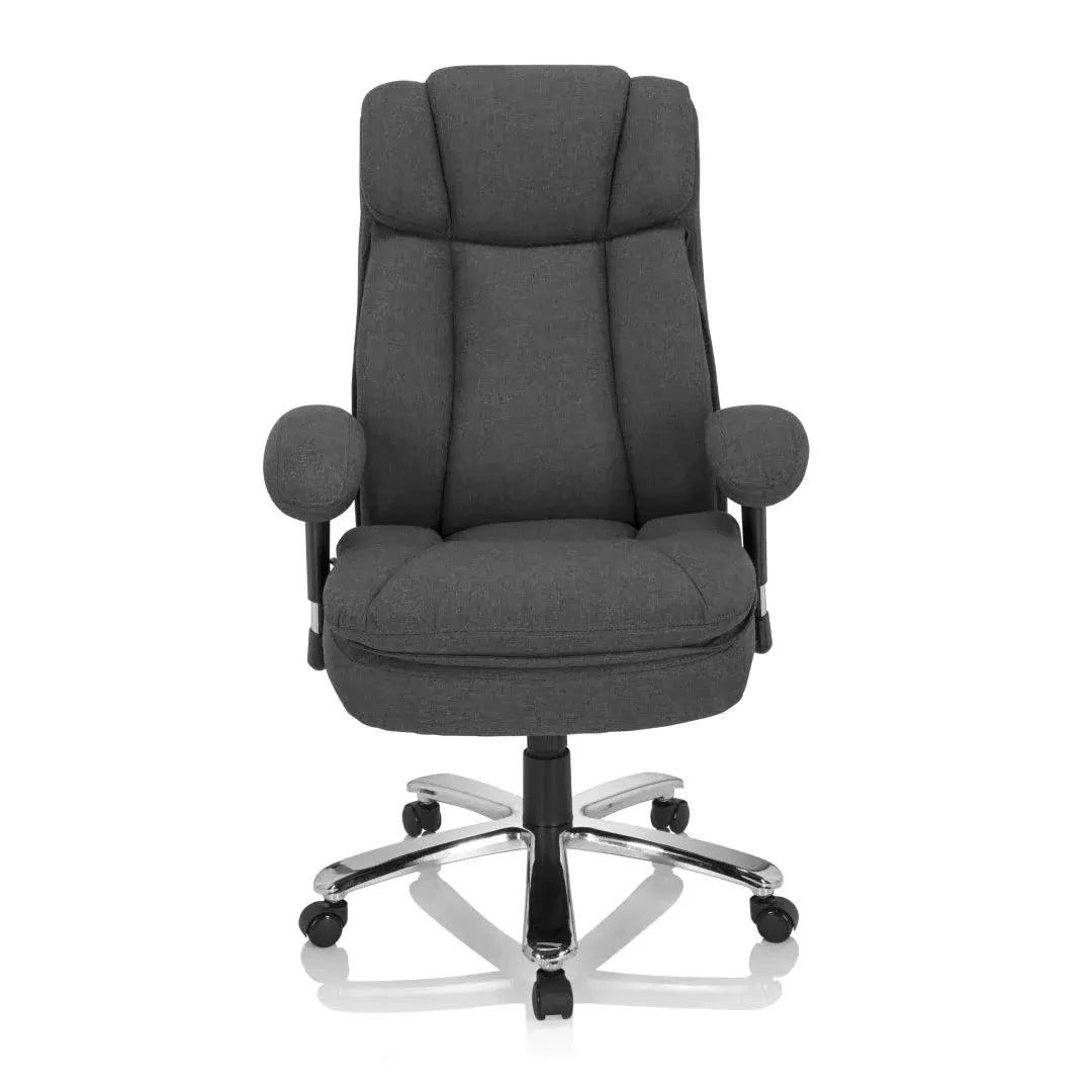 B-Ware Hjh Office Bürostuhl Drehstuhl Schwerlaststuhl Builder Xxl Stoff Dunkelgrau