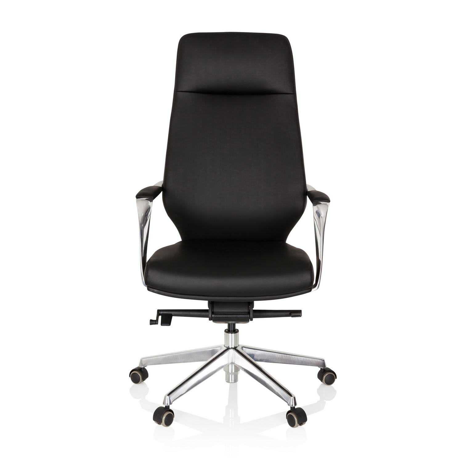 B-Ware Hjh Office Chefsessel Bürostuhl Drehstuhl Velvet Kunstleder Schwarz Armlehnen
