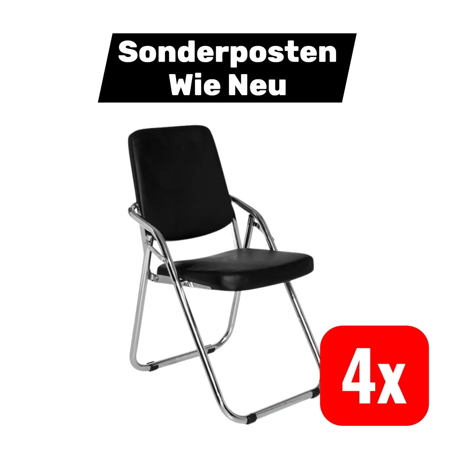 B-Ware Hjh Office Esto Konferenzstuhl Besucherstuhl Stuhl Klappbar 4 Stück