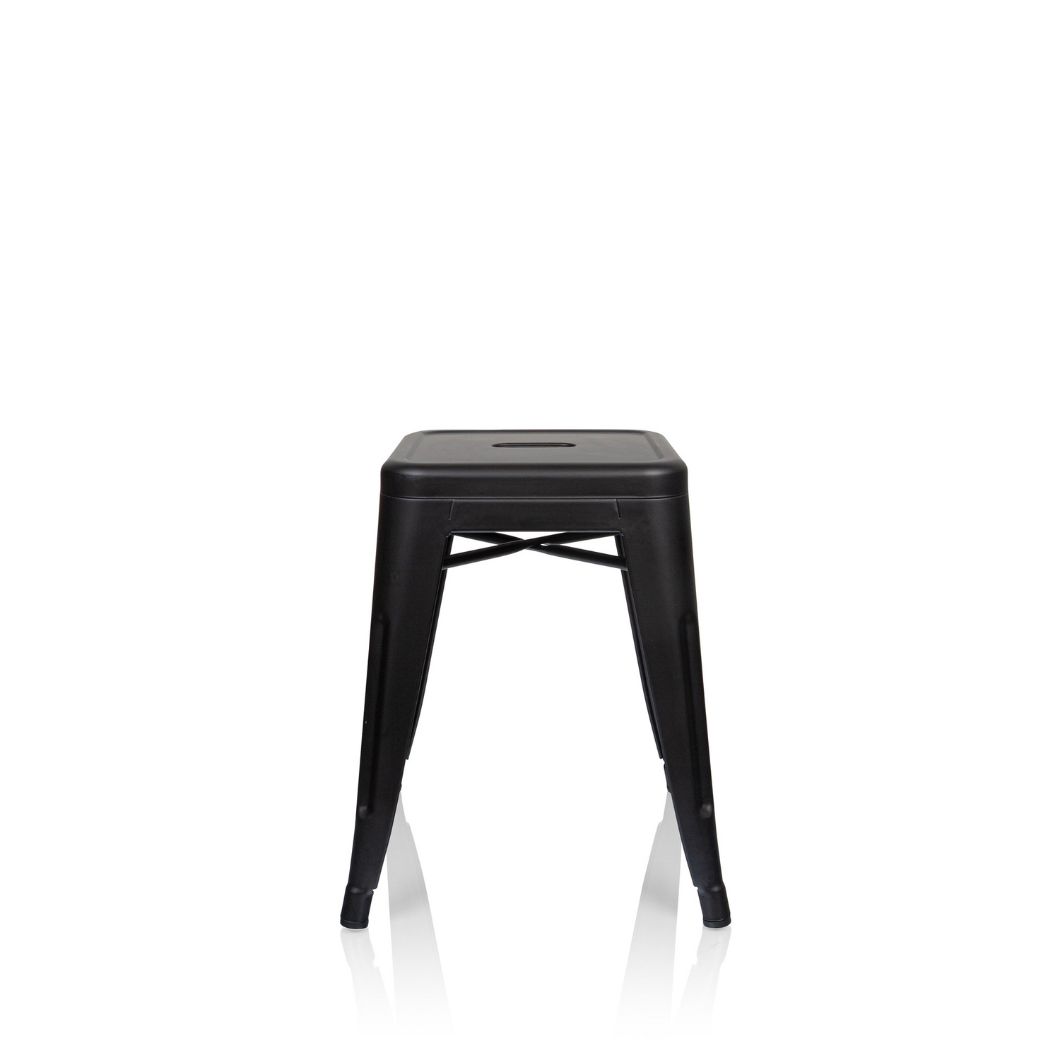 B-Ware Hjh Office Hocker Sitzgelegenheit Vantaggio Metall Bistrohocker Schwarz Matt351