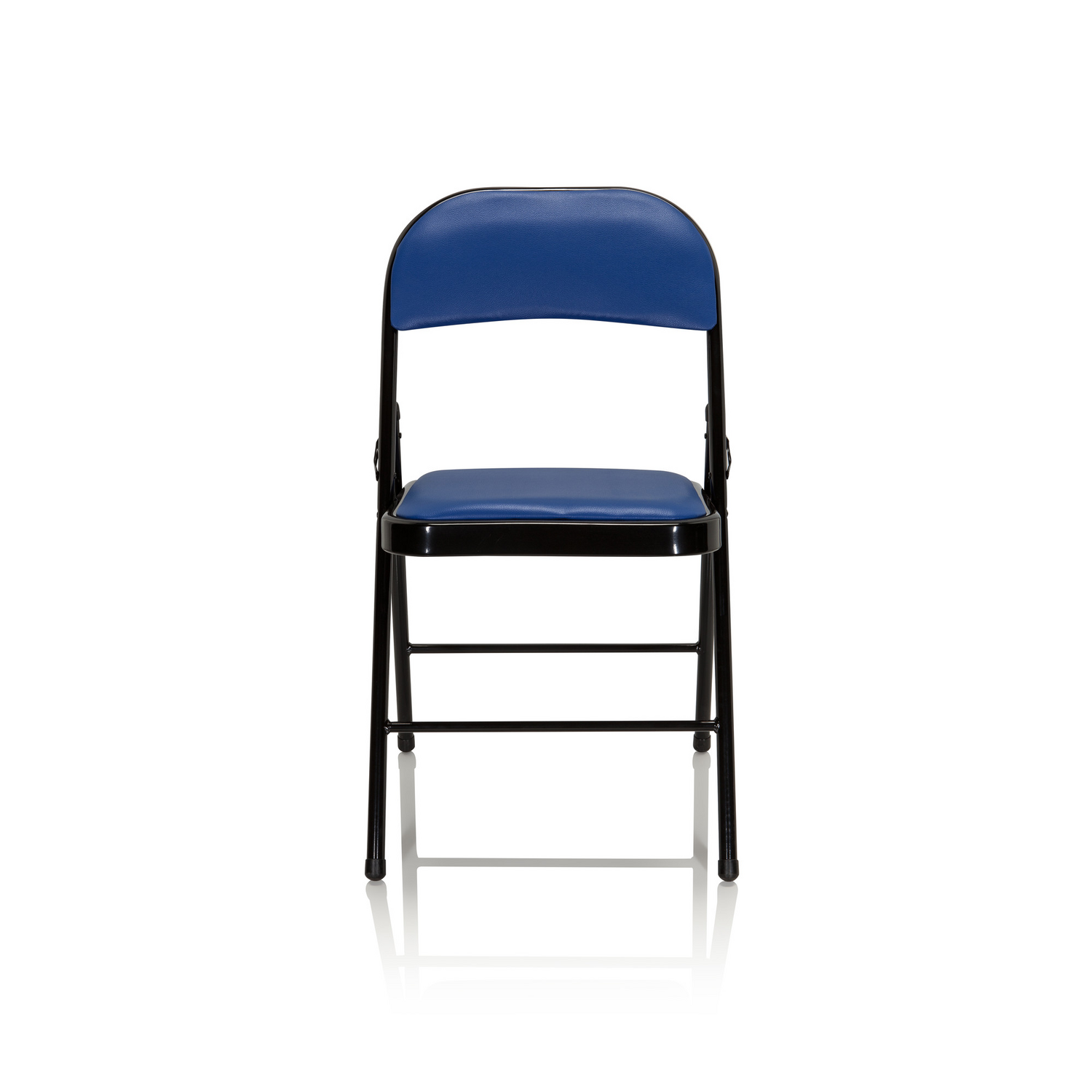B-Ware Hjh Office Klappstuhl Stuhl Konferenzstuhl Blau Kunstleder Tudela 815