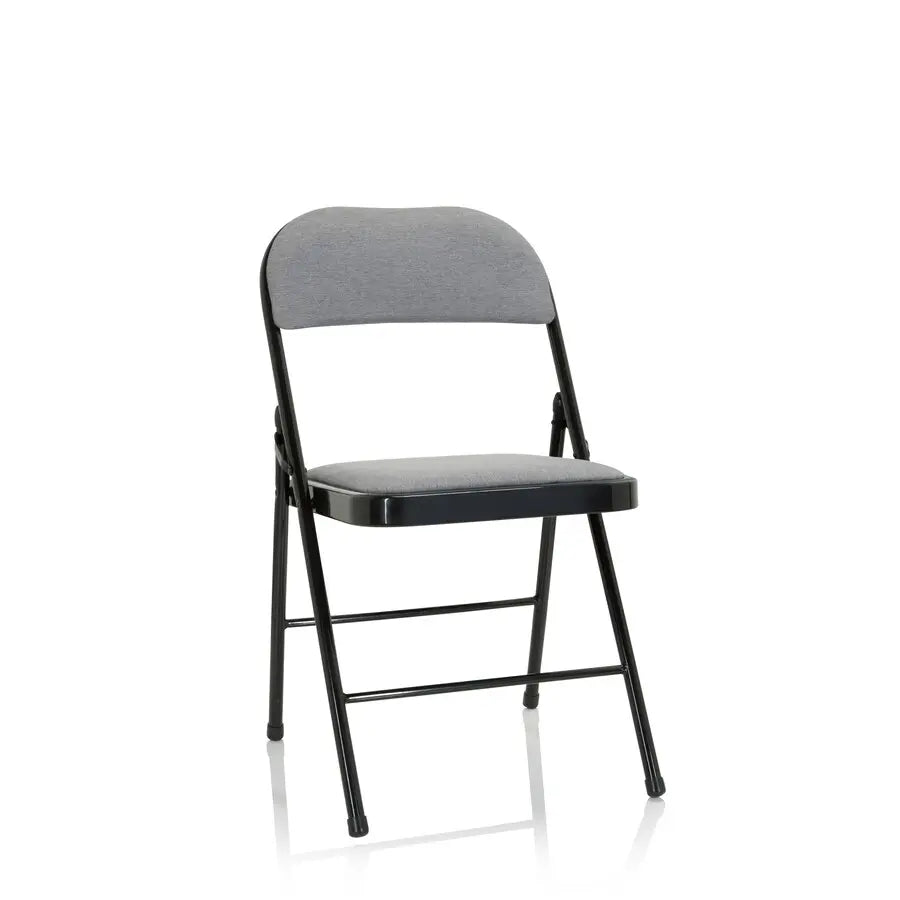 B-Ware Hjh Office Konferenzstuhl Besucherstuhl Klappstuhl Stoff Hellgrau Polyester