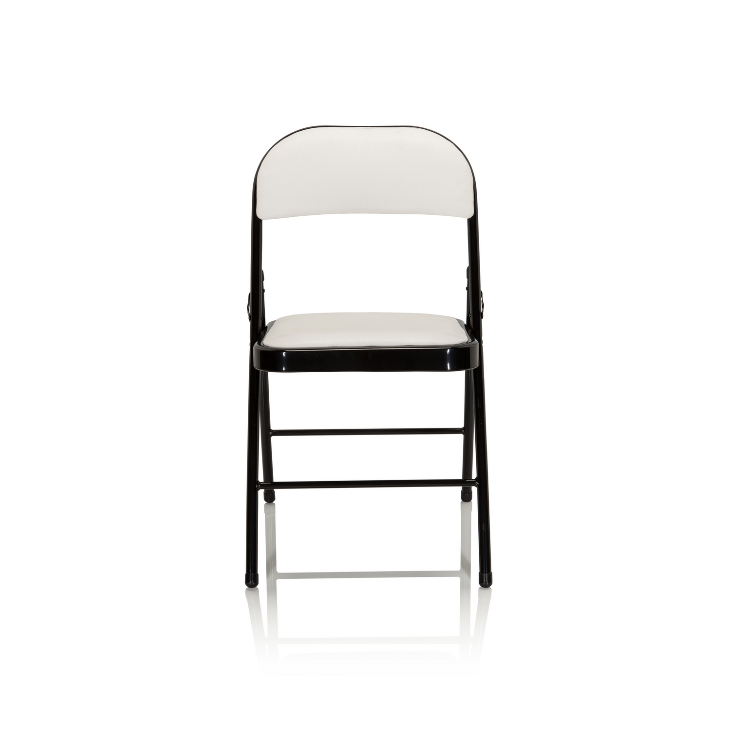 B-Ware Hjh Office Konferenzstuhl / Besucherstuhl / Klappstuhl Tudela Pu Weiß Stuhl Sitz