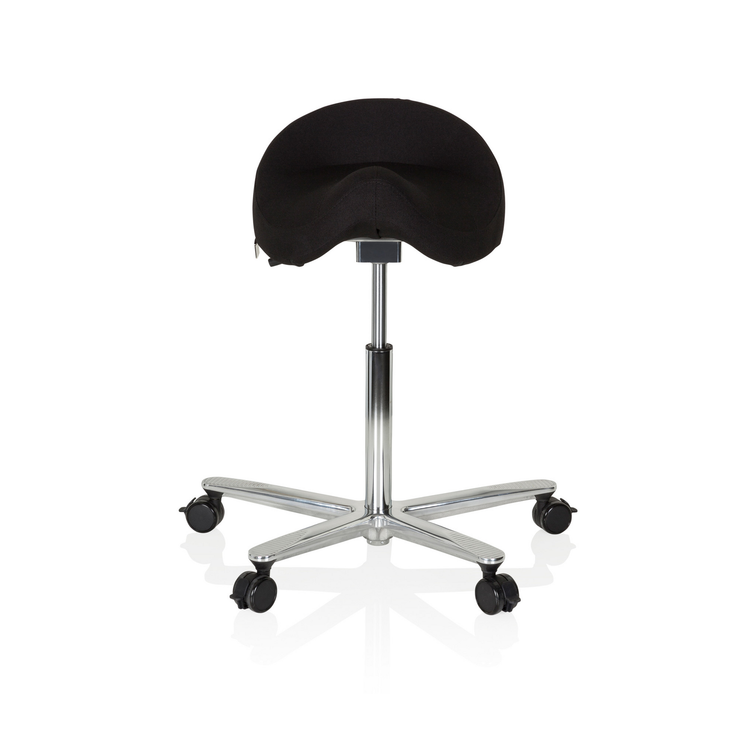 B-Ware Hjh Office Arbeitstuhl Sitzhocker Sattel Stuhl Schwarz Hocker Rollhocker