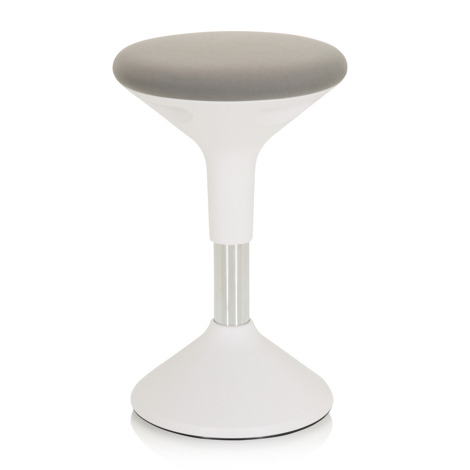 B-Ware Hjh Office Stehhocker Stehhilfe Hocker Balance Sit Ii W Stoff Weiß Grau
