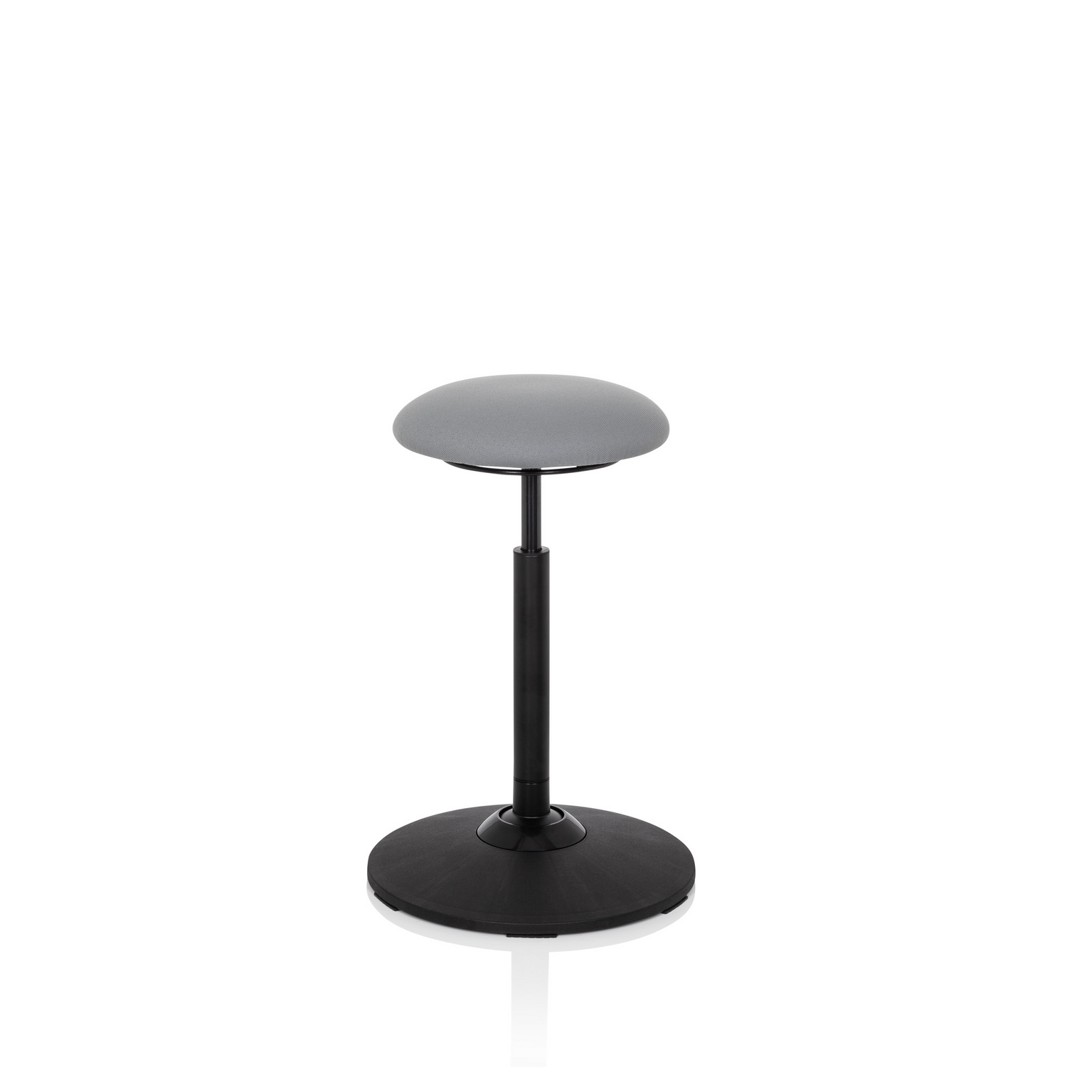 B-Ware Hjh Office Stehhocker Stehhilfe Balance Sit Hocker Stoff Grau Höhenverstellbar