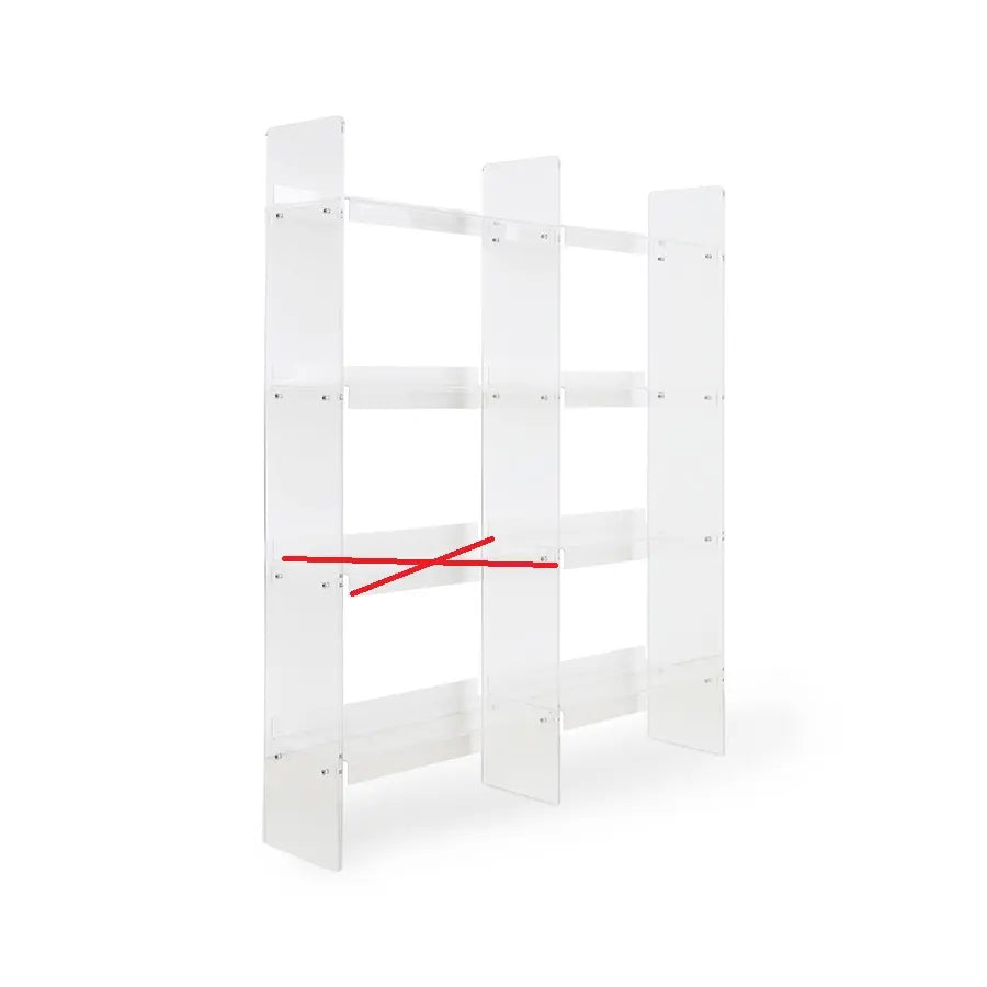 B-Ware H Kliving Regalsystem Regal Acrylregal Transparent Raumteiler Siehe Text/Foto