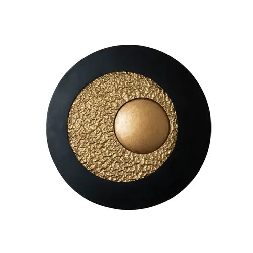 B-Ware Holländer Led Wandleuchte Urano Braun Schwarz/Gold ø 60 Cm Eisen Siehe Text/Foto