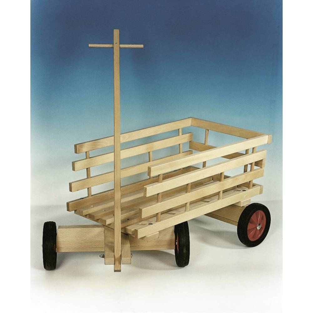 B-Ware Holz Wenzel Leiterwagen Paul Bollerwagen Wagen (L/B/H) 61,7/45,8/38,5 Cm