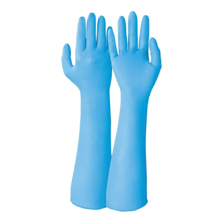 B-Ware Honeywell Einweghandschuh Schutzhandschuh Sivo Chem 759 Blau Größe 7 40 Stück