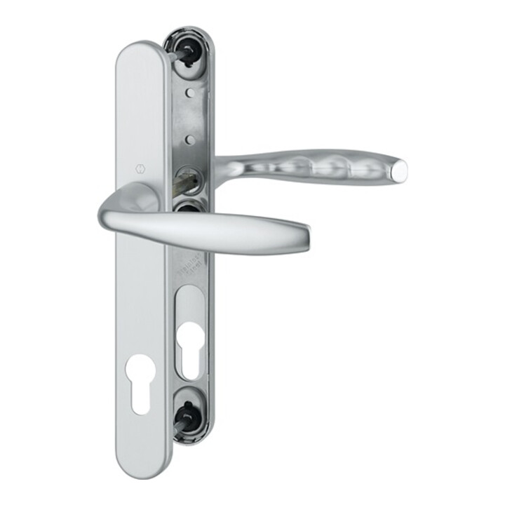 B-Ware Hoppe Profilgarnitur Türdrücker Türklinke Aluminium F1 Pz Türbeschlag 57 62mm