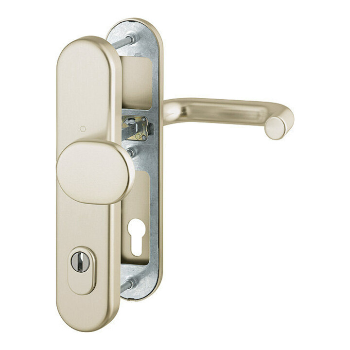 B-Ware Hoppe Schutzgarnitur Wechselgarnitur Türbeschlag Paris Aluminium F2 92mm 67 72mm